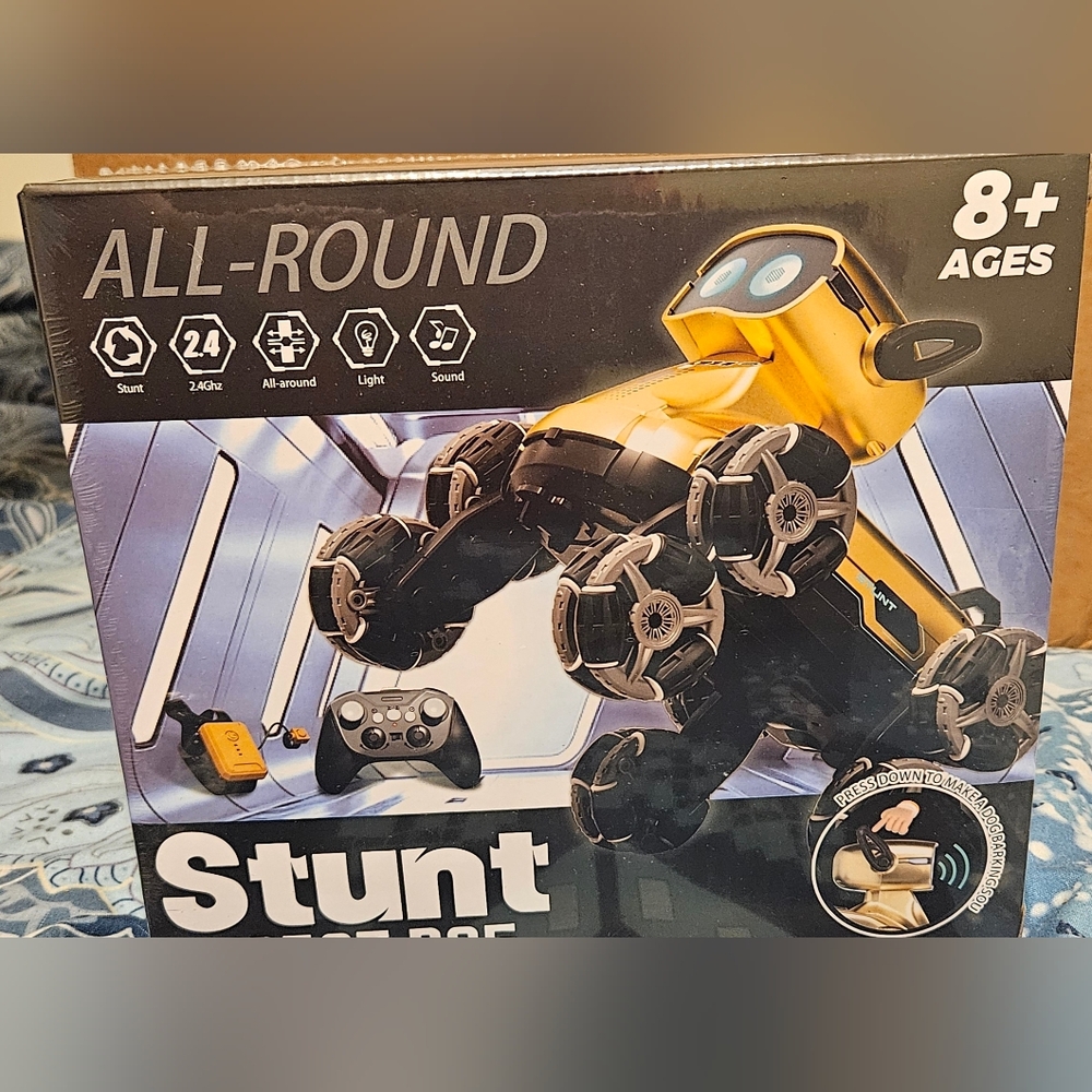 Yellow Stunt RC Car with Remote